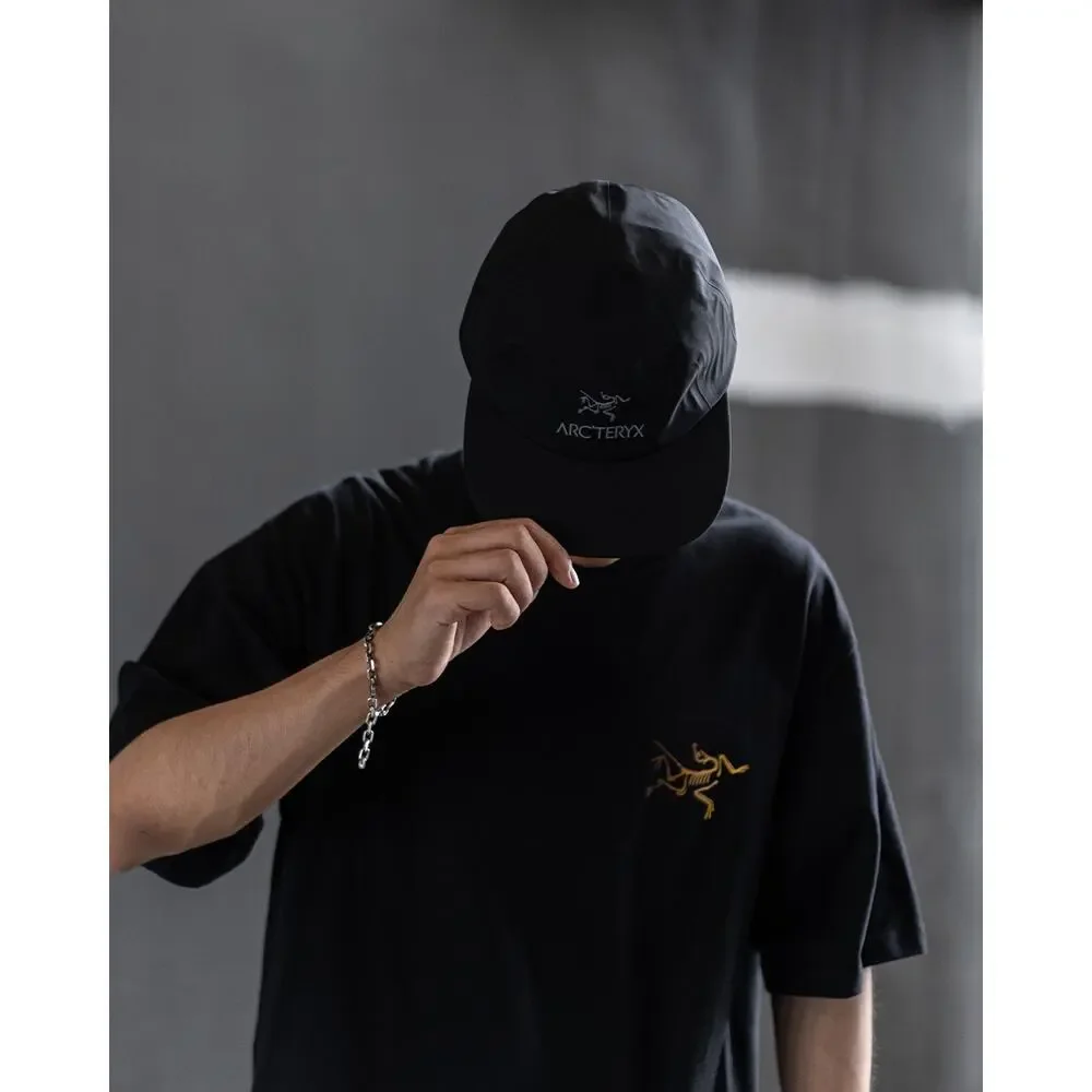 Arc'teryx Gore Tex 5 Panel Performance Cap Lightweight Outdoor Hat Black